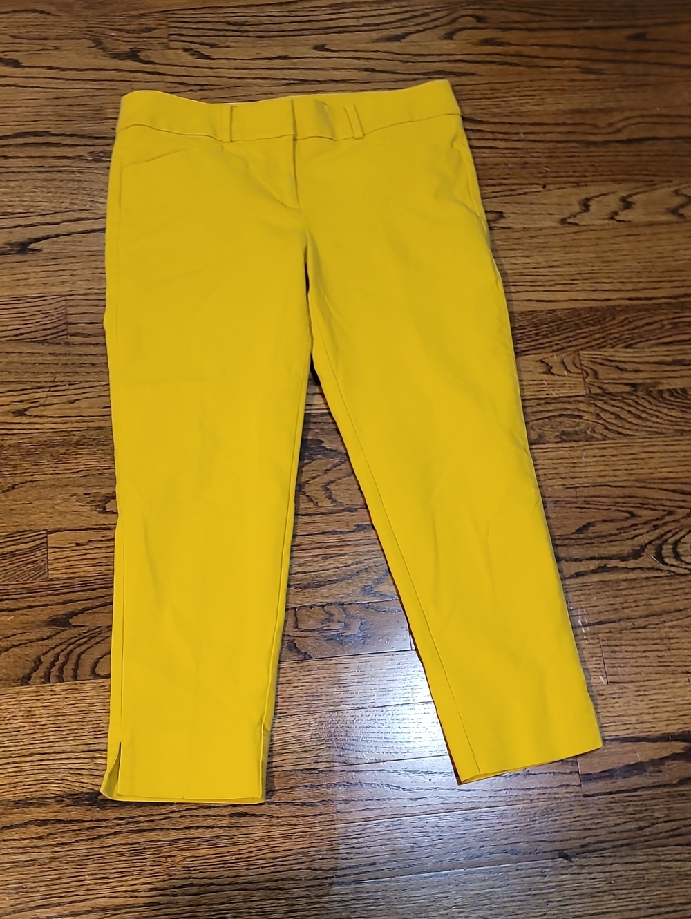 LOFT Sunny Yellow Cropped Ankle Pants